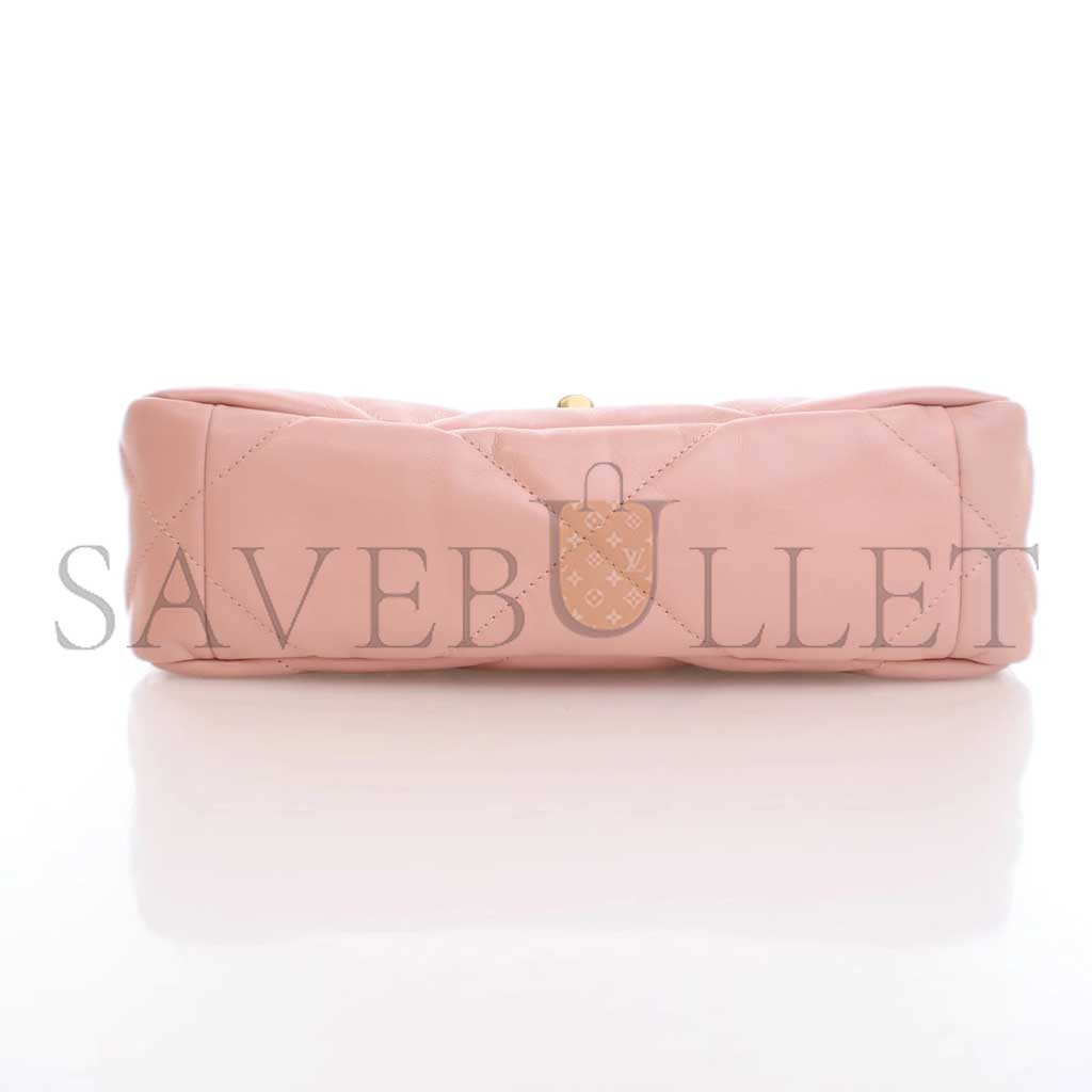 Ch*el 19 flap small pink goatskin as1160 (26*16*9cm)